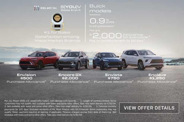 0.9% APR
FOR WELL-QUALIFIED BUYERS.1

Plus, up to $2,000 ALLOWANCE for everyone.2

Plus, no month...